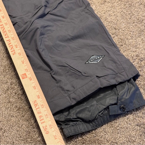 Columbia Snow Pants Mens XL Gray Lined Ski Outdoor Winter Bugaboo Omnitech Logo - Picture 13 of 15